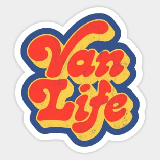 Van Life  / Faded Thrift Style Retro Design Sticker